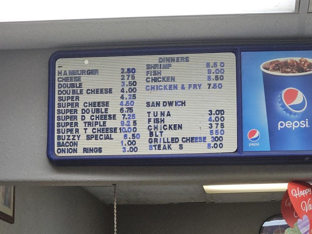 Buzzy's Drive-In Menu image 1
